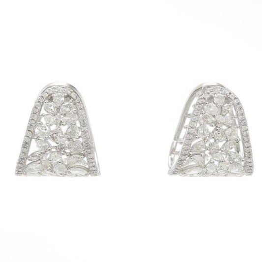 Floral Trapeze Diamond Earrings