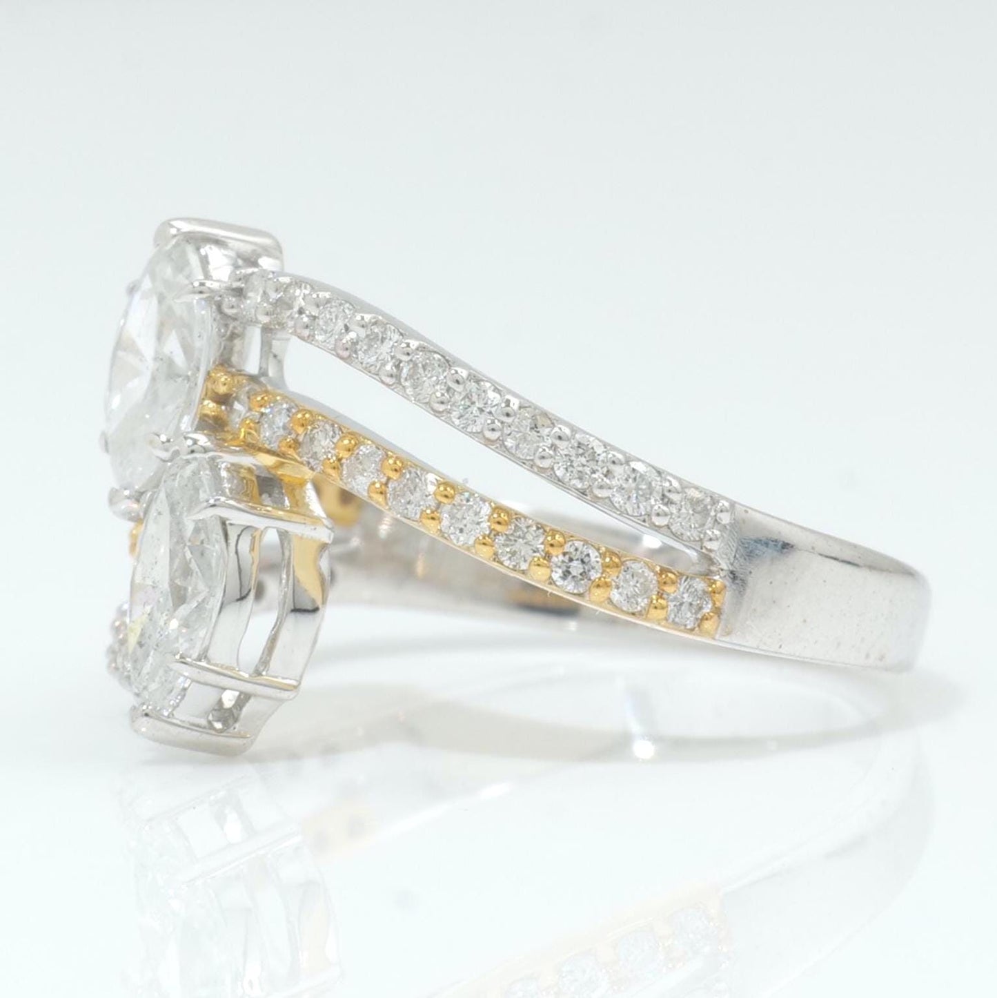 Marquise Diamond Cross Ring