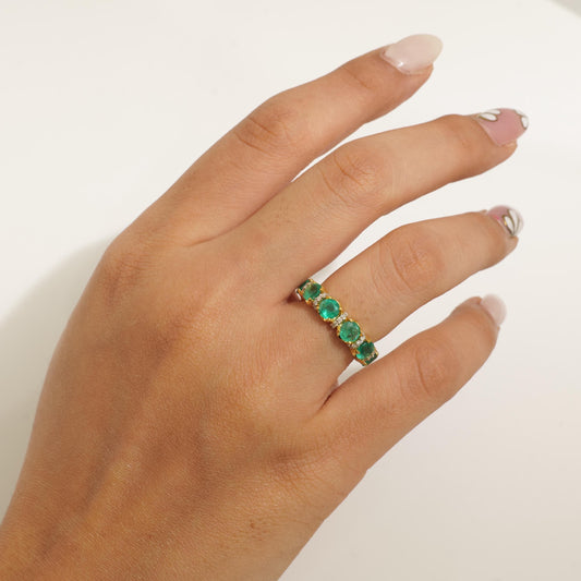 Emerald Diamond Ring