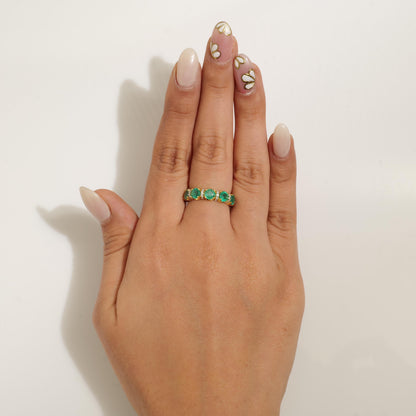 Emerald Diamond Ring
