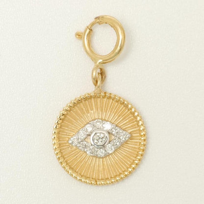 Evil Eye Medallion Diamond Charm