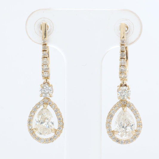 Pear Drop Diamond Earrings