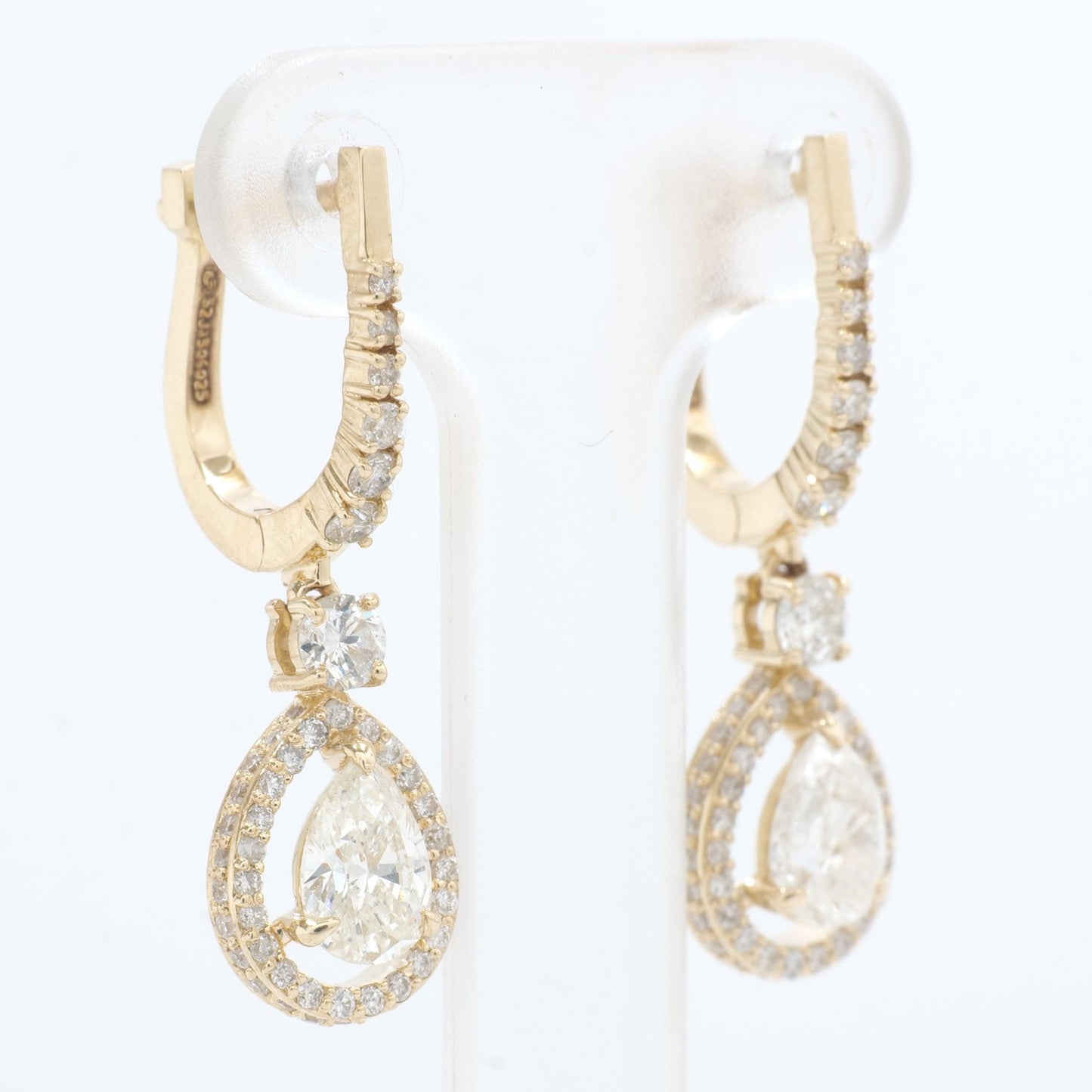 Pear Drop Diamond Earrings