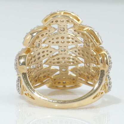 Marquise Cluster Natural Diamond Pave Band Ring