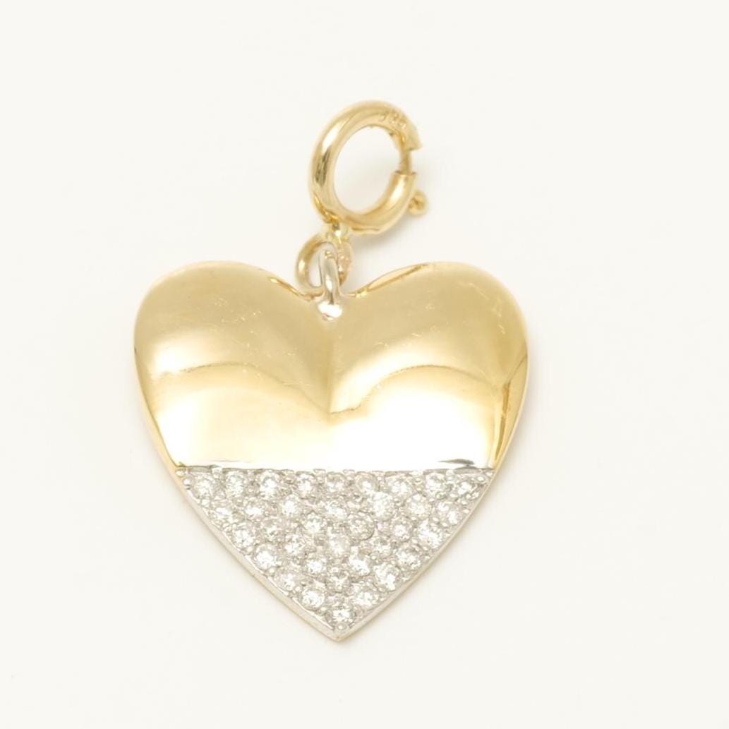Heart Diamond Charm Pendant