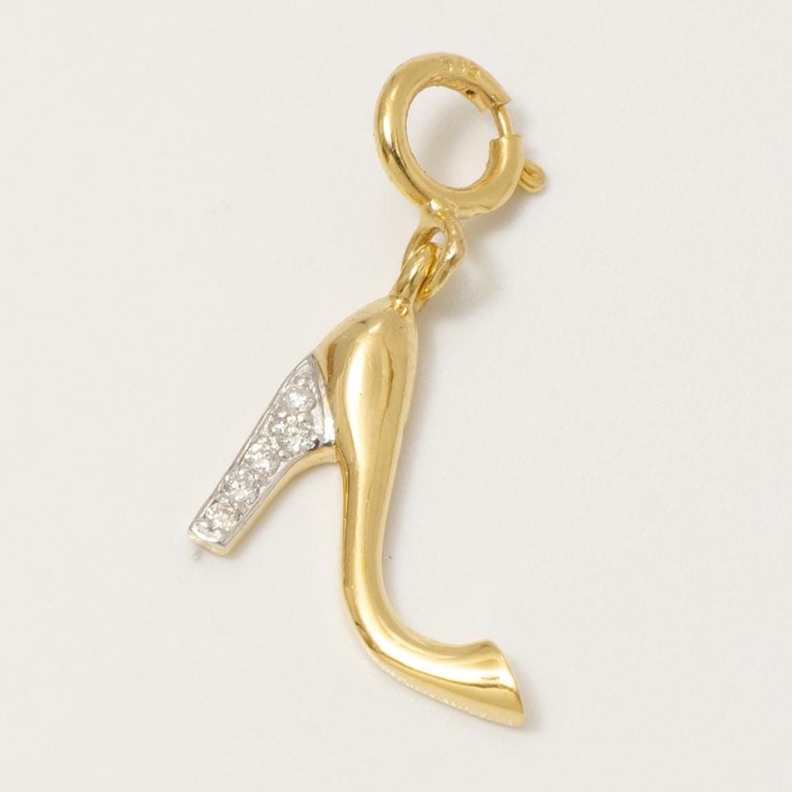 High Heel Natural Diamond Minimalistic Charm