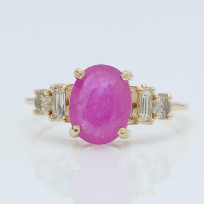 Oval Ruby Ring