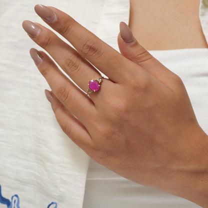 Oval Ruby Ring