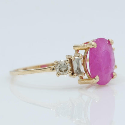 Oval Ruby Ring