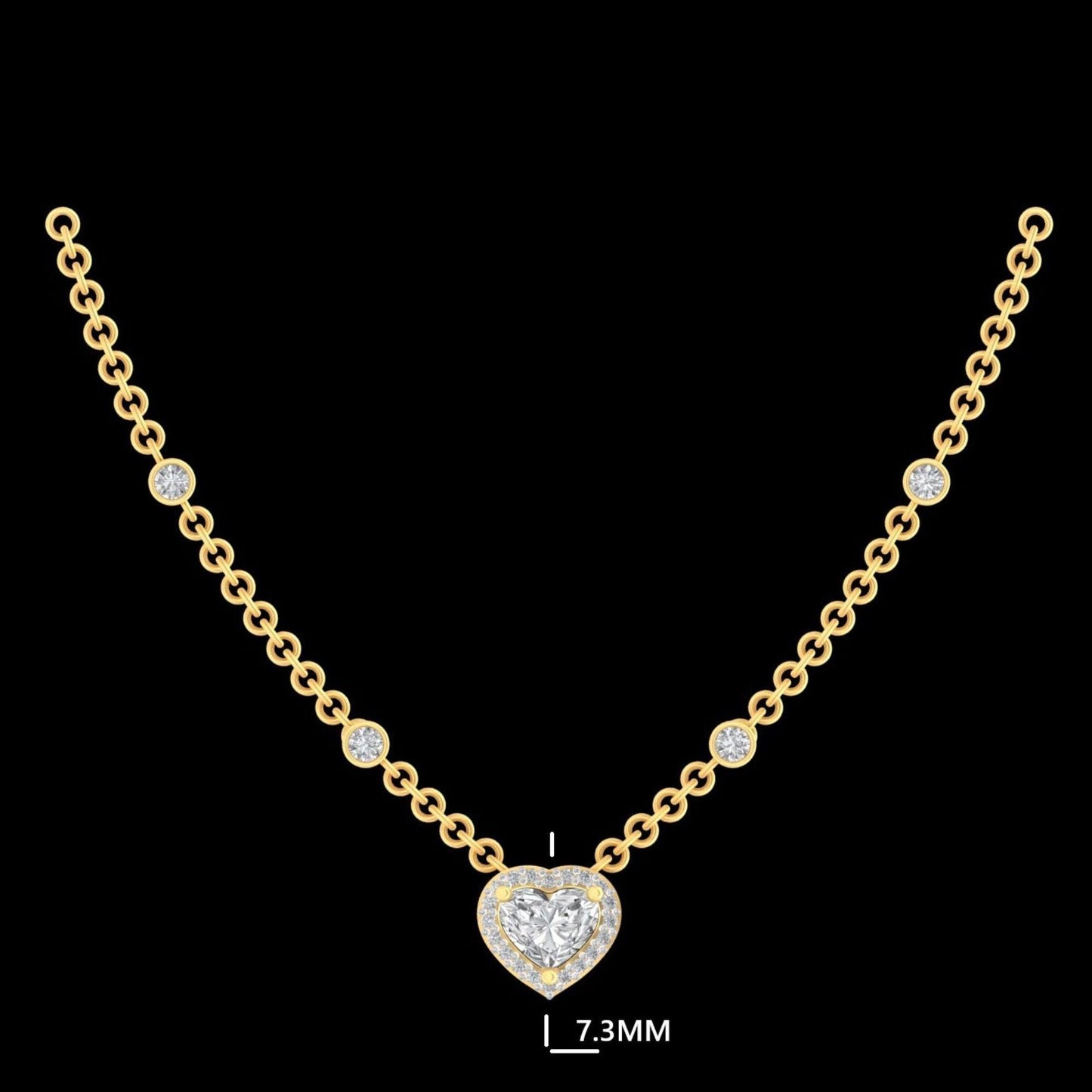 Heart Diamond Necklace