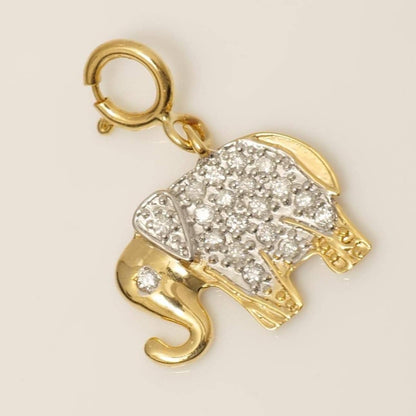 Elephant Diamond Charm