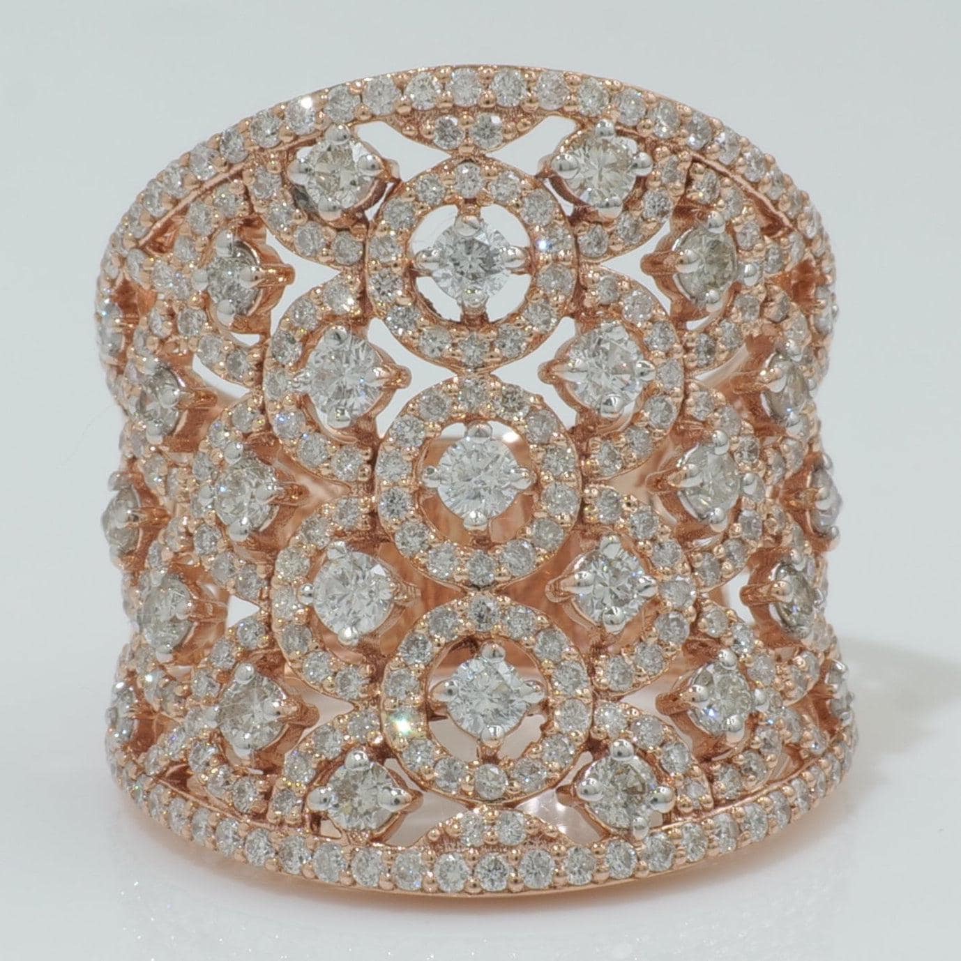 Filigree Natural Diamond Ring