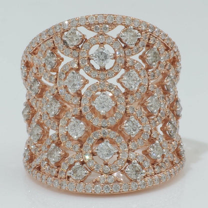 Filigree Natural Diamond Ring