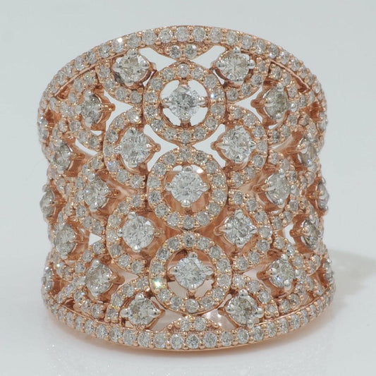 Filigree Natural Diamond Ring