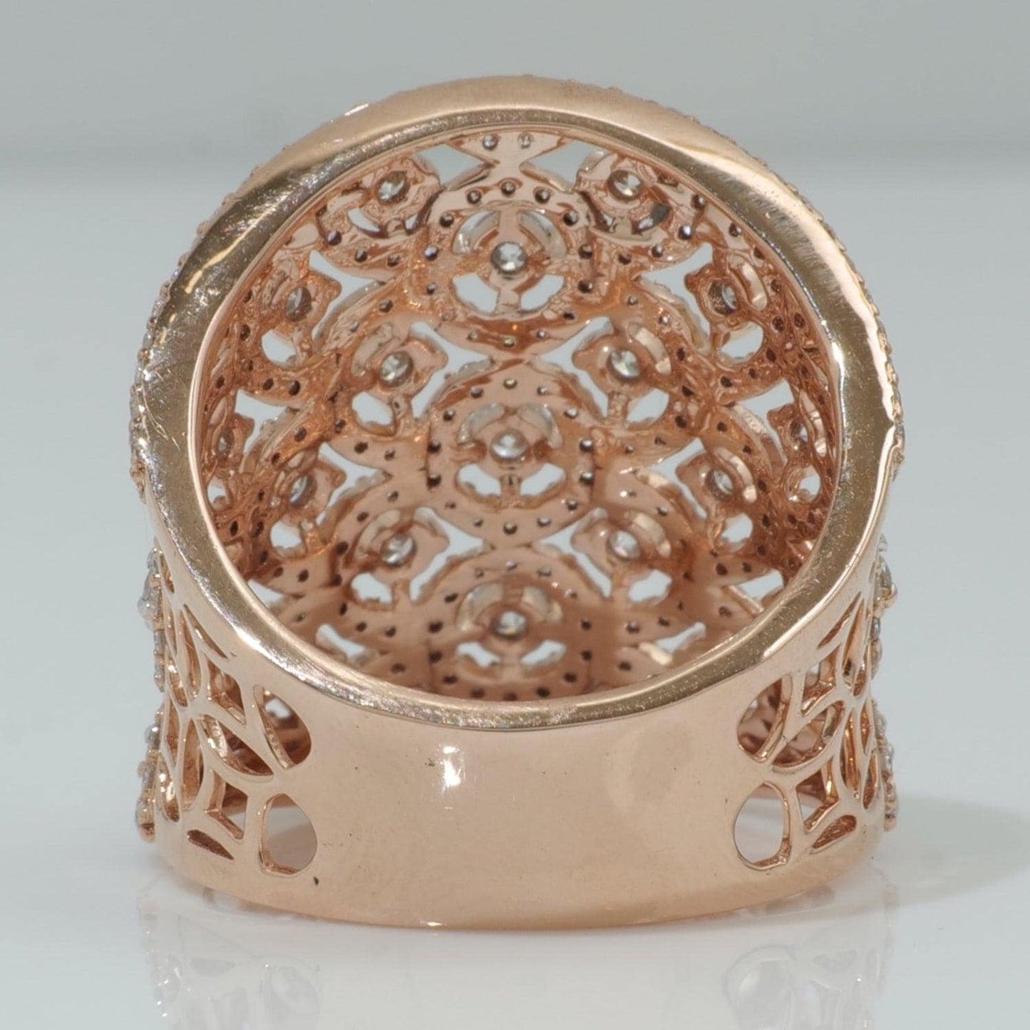 Filigree Natural Diamond Ring