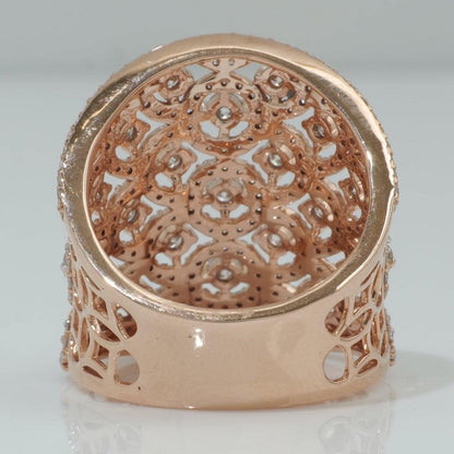 Filigree Natural Diamond Ring