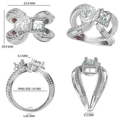 Dual Natural Diamond Ring
