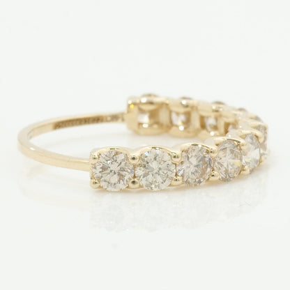 Fancy Natural Diamond Half Eternity Band