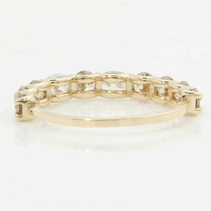 Fancy Natural Diamond Half Eternity Band