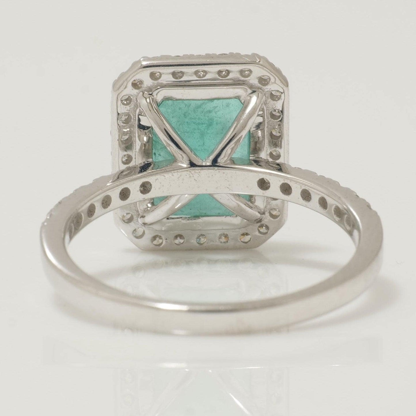 Emerald Halo Diamond Ring