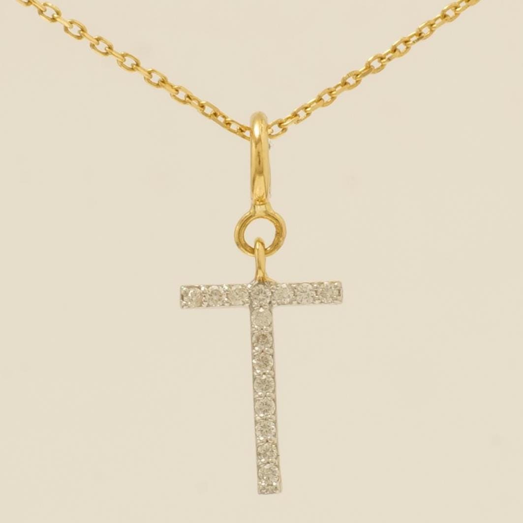 Personalized Initial Diamond Charm