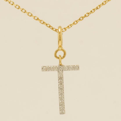 Personalized Initial Diamond Charm