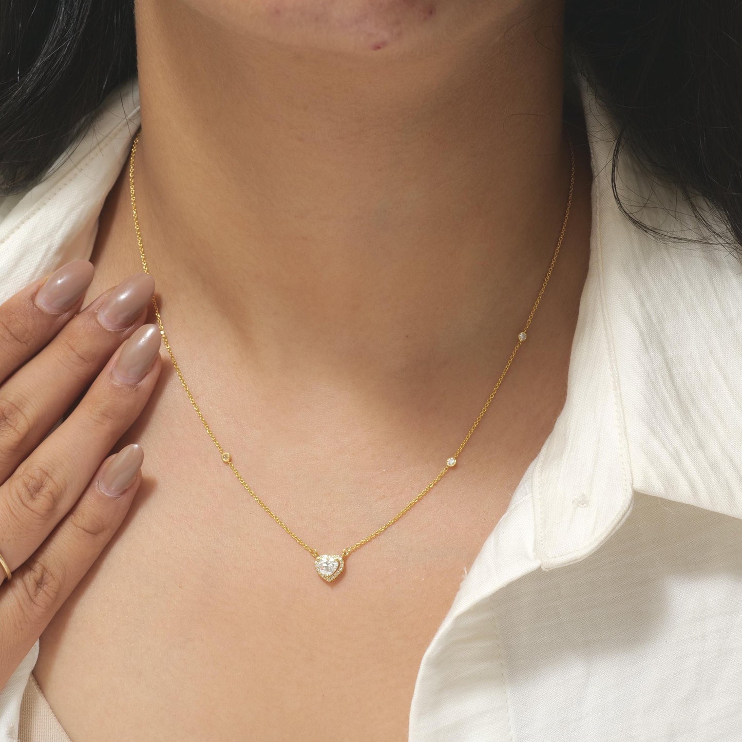 Heart Diamond Necklace