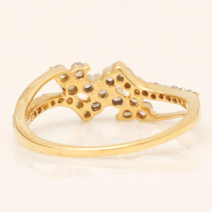 Floral Cluster Natural Diamond Ring