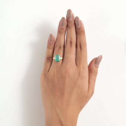 Emerald Cut Diamond Ring