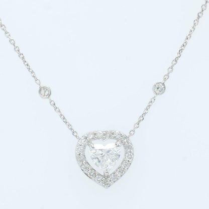 Heart Halo Diamond Necklace