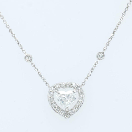 Heart Halo Diamond Necklace