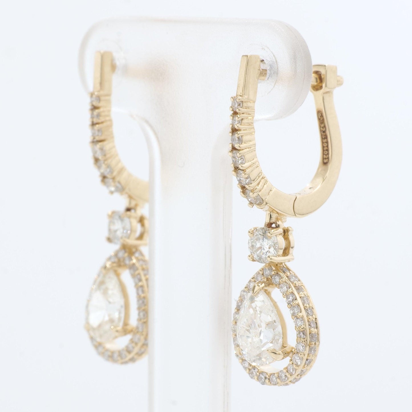 Pear Drop Diamond Earrings