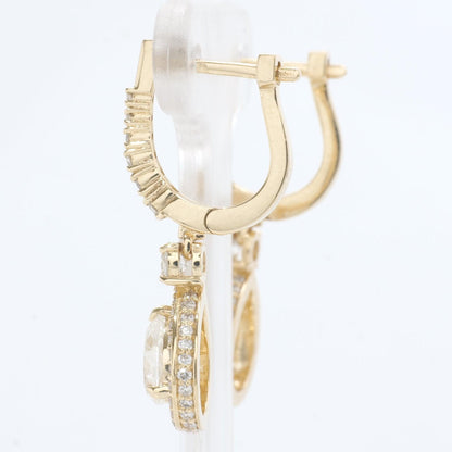 Pear Drop Diamond Earrings