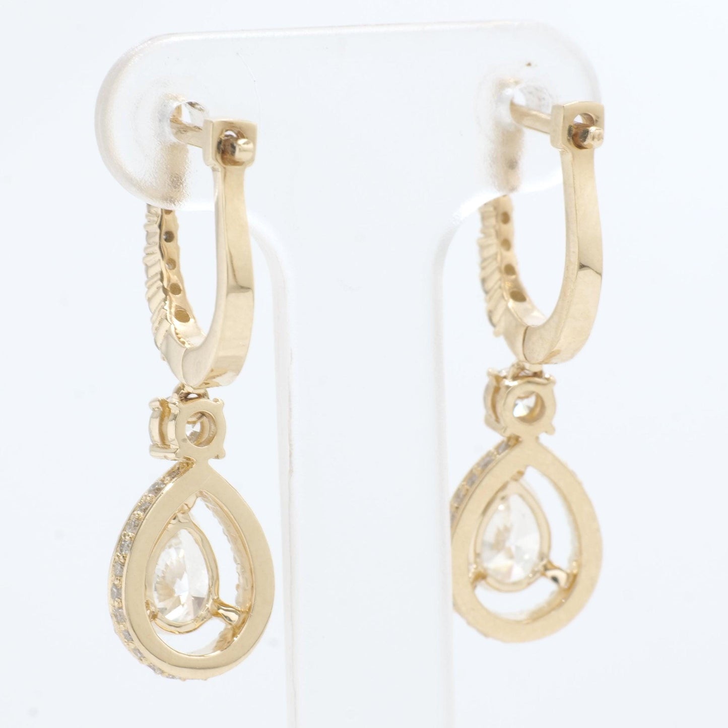 Pear Drop Diamond Earrings