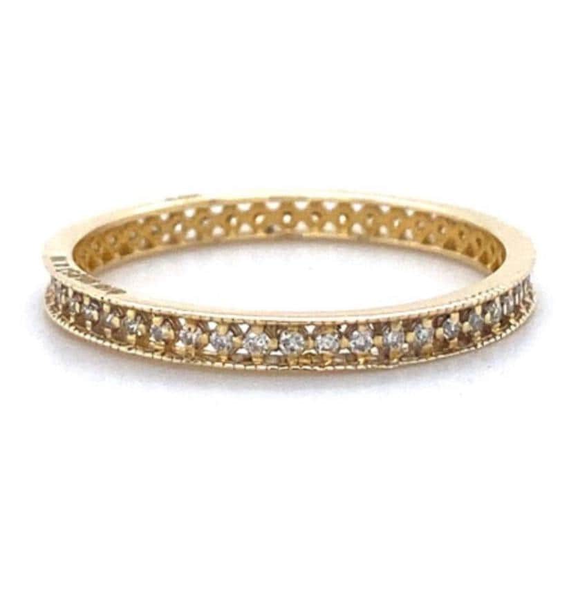 Round Diamond Band Ring