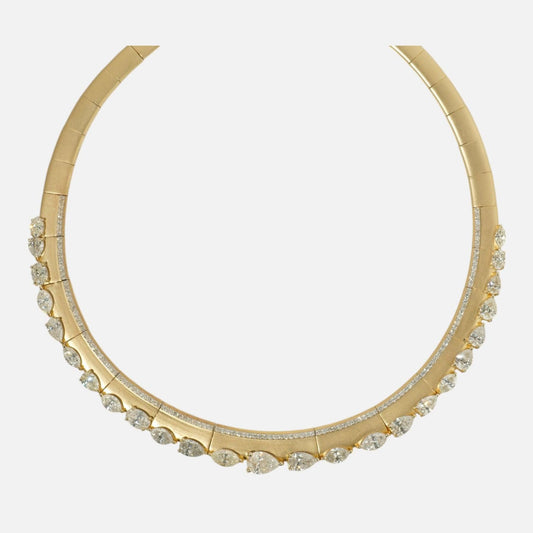 Pear & Marquise Natural Diamond Choker