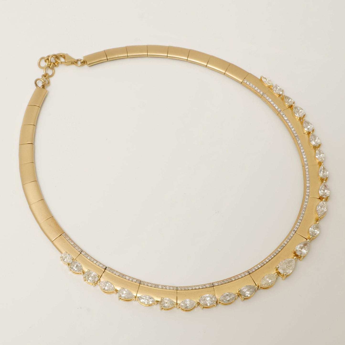 Pear & Marquise Natural Diamond Choker