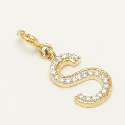 Alphabet Initial Diamond Charm