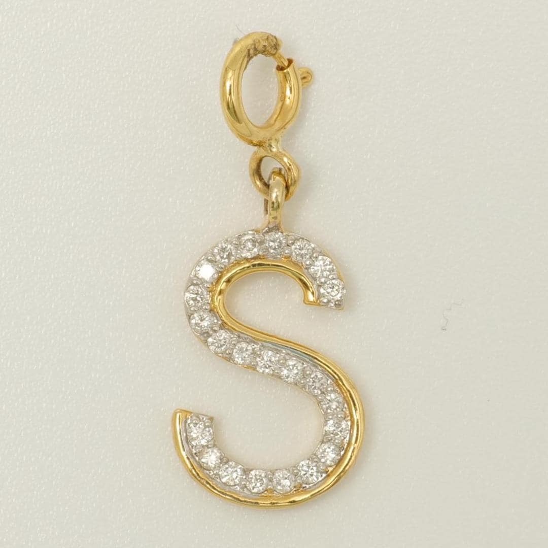 Alphabet Initial Diamond Charm