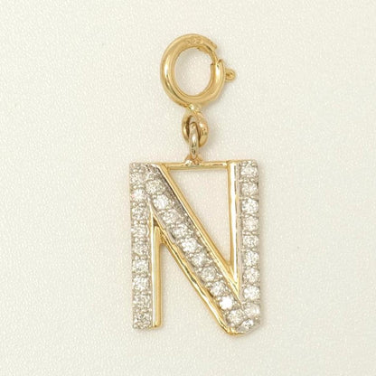 Alphabet Initial Diamond Charm
