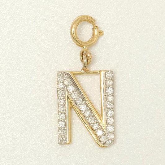 Alphabet Initial Diamond Charm