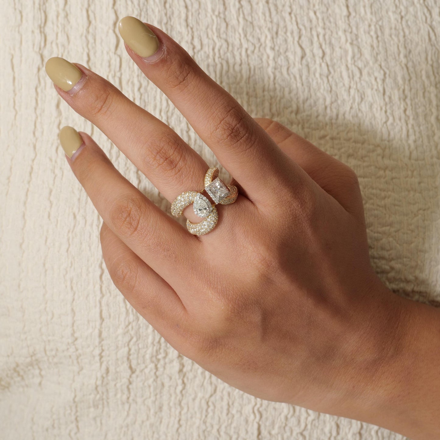 Dual Natural Diamond Ring