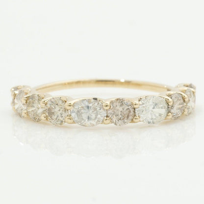 Fancy Natural Diamond Half Eternity Band
