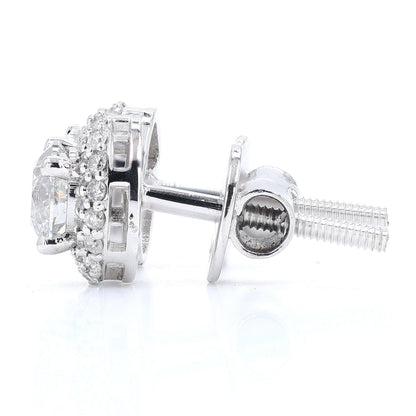 Solitaire Natural Diamond Earrings