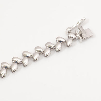 Pear Natural Diamond Tennis Bracelet