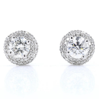 Solitaire Natural Diamond Earrings