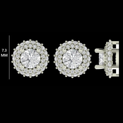 Solitaire Natural Diamond Earrings
