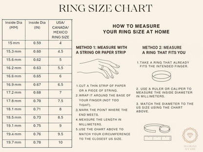 Round and Baguette Natural Diamond Ring