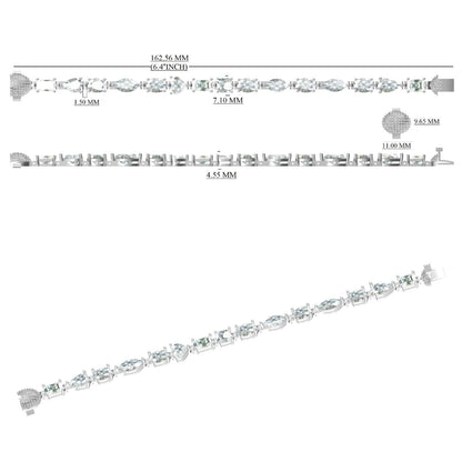 Solitaire Fancy Natural Diamond Tennis  Bracelet