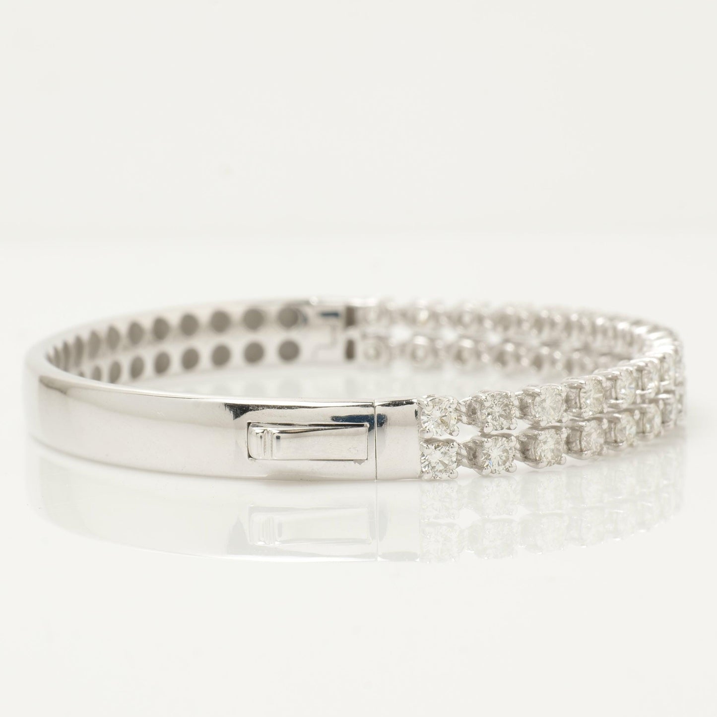 Double Row Natural Diamond Bangle